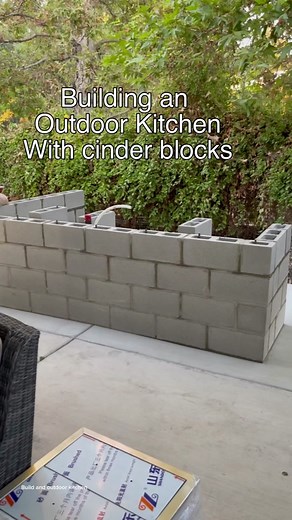 DIY Cinder Block Outdoor Kitchen Ideas