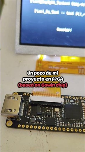 Sistema de visualización en FPGA #pantallaoled #lcd #fpga #hardware #IngenieriaElectronica #vhdl