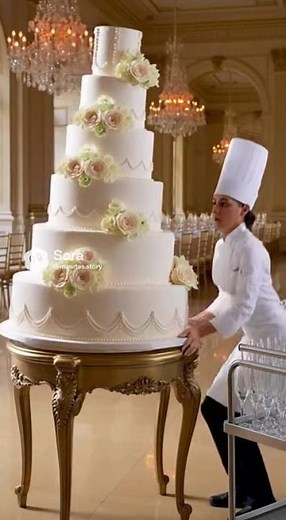 EPIC 7-Foot Wedding Cake Collapse! Chef Accidentally Destroys It #cakefail #disaster
