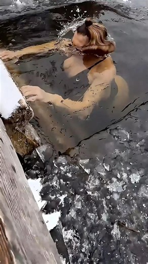 Ice Bath in Frozen Lake | Cold Exposure