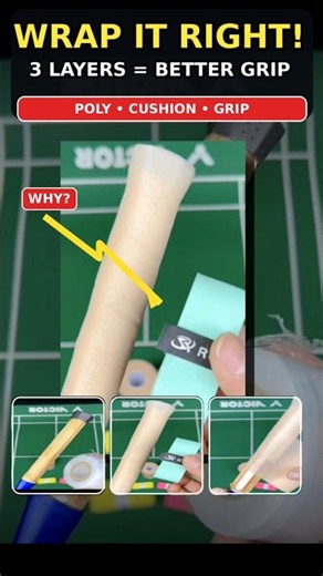 Stop Grip Pain! Why Pros Use POLY & CUSHION Wrap 🏸🔥