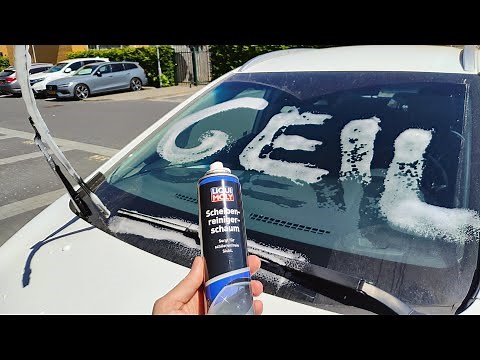 How to Clean Wiper Blades WITHOUT Touching Them – Easy Liqui Moly Foam Trick!