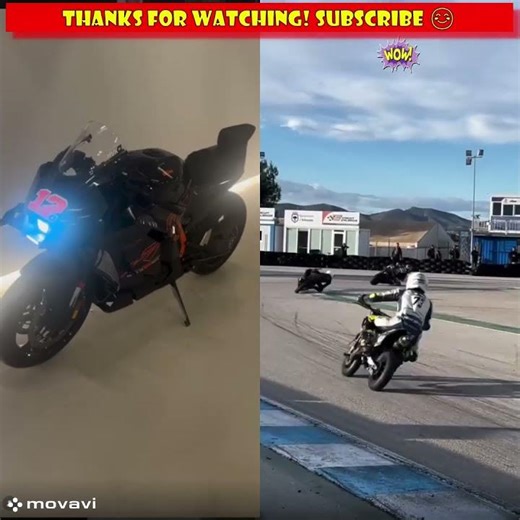 KTM le regala una superbike a Maverick Viñales… y así la estrena en circuito 🔥#shorts #KTM #MotoGP