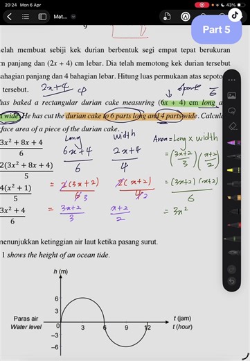 Part 5 Comment ‘cake’ if you understand 😂💕 Follow for more SPM math hacks & goodluck 💚 #spm #maths #studytok #spmmaths #fyp