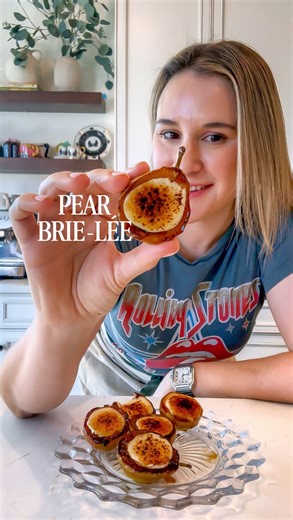 100K views · 9.5K reactions | Pear Brie-lée for my “Just A Bite”...