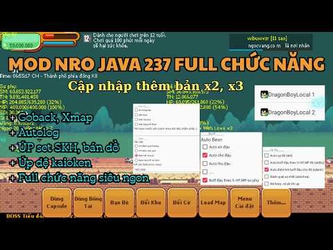 Ngọc Rồng Online - Share MOD NRO JAVA 237 Full chức năng siêu đầy đủ từ A-Z siêu cấp nhất hiện tải.