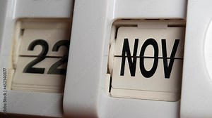 Time lapse of clock in 1 year