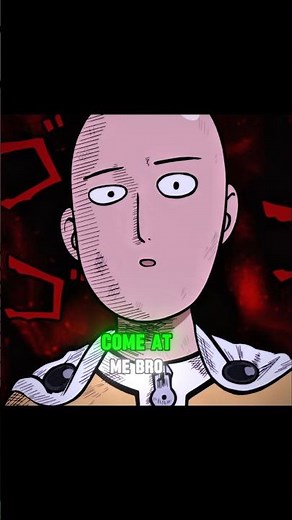 Saitama getting serious 😅||one punch man #saitama #onepunchman #1punchdan #genos