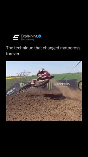 Explaining on Instagram: "Follow (us) @Explaining to learn something NEW every day 🧠‼️ In motocross, the scrub technique is used by riders to stay low over jumps — shaving off time and maintaining speed. 🏍️💨 Right before takeoff, the rider leans the bike sideways and compresses the suspension, forcing it to “scrub” off upward momentum. This keeps the jump lower and the wheels closer to the ground, allowing for quicker landings and faster acceleration out of the jump. ⚡🔥 It’s a high-skill mov
