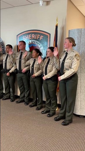 New Deputies Are Sworn in By Sheriff Teeple