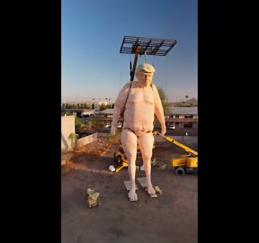 US: Giant Naked Donald Trump Statue Appears In Phoenix