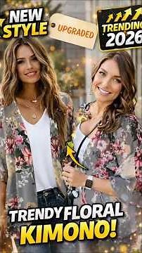 Floral Kimono Cardigan for Women | Stylish Summer Outfit