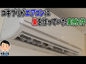 ゴキブリがエアコンに巣？住み着いていた実例2件！その共通点は...【ゴキブリ駆除日記】