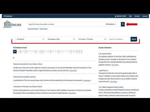 How to search - HeinOnline: searching for journals