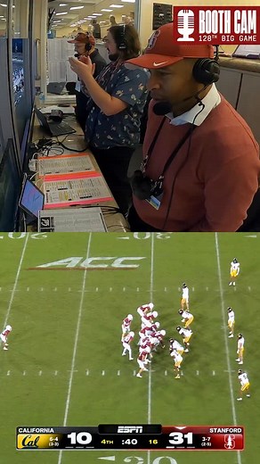🗣️ Stanford game them the axe right in the neck! 128th Big Game Booth Cam with Troy Clardy on the final play 🎥 | Stanford Football
