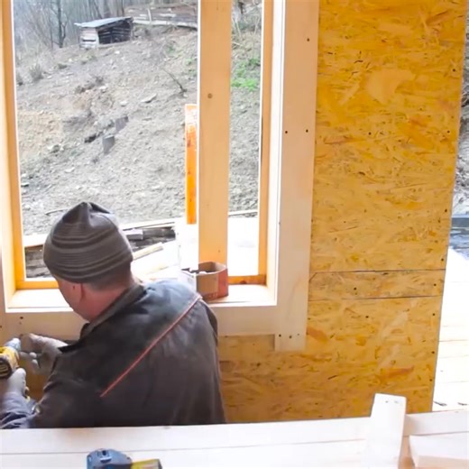 Construction of a two story house near the waterfall | Tiny House