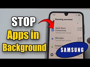 How to Stop Background Apps Running on Samsung Phone (Android Tutorial)