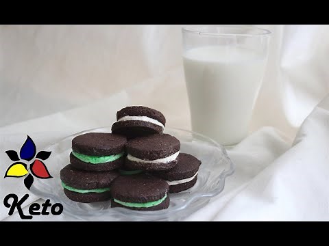 'Oreo' Cookie (keto, sugar free, gluten free)