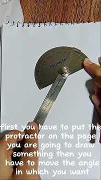 how to use a protractor in drawing 😍😍