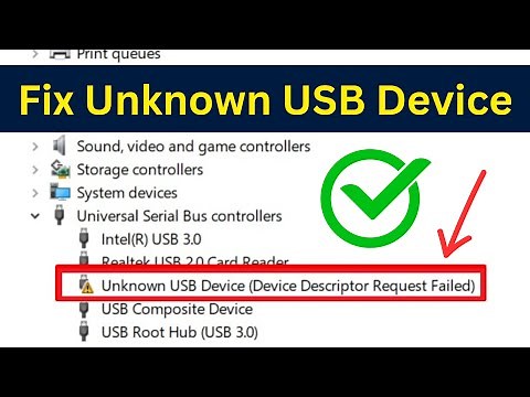 How To Fix Unknown USB Device (Device Descriptor Request Failed) Error In Windows 10/8/7 | Easy Way