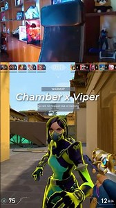 Chamber x Viper 😳 valorant live streamer funny moments gameplay highlights edit clips shorts