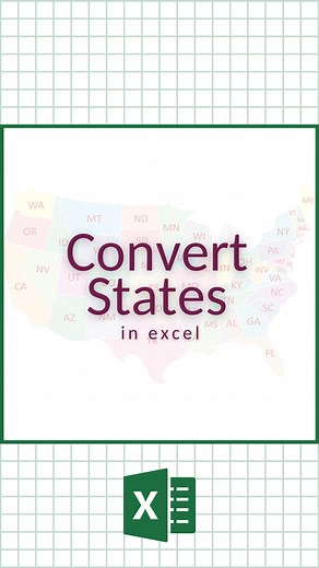 Convert State Abbreviations to State Names in Excel‼️ 🗂️ Don't forget to save this post! 🧑‍🏫 Get your Excel templates at linktr.ee/CheatSheets 🤗 Follow us on TikTok, YouTube, Twitter, Threads, and more at the link above! #excel #exceltips #exceltricks #spreadsheets #corporate #accounting #finance #workhacks #tutorials | CheatSheets