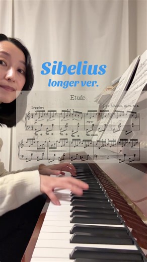 Sibelius Op. 76 No. 2 Etude: Longer Version with Mistakes