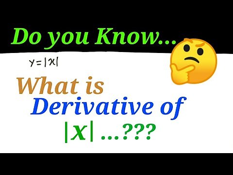 Derivative of Mod X | 12th MHCET | Derivatives | Mathematics