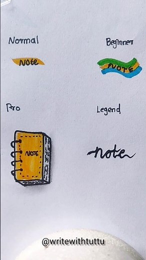 How to write "NOTE"