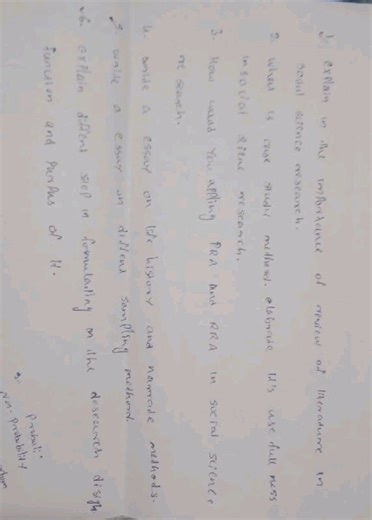 Explain the importance of review of literature in social scienc... | Filo