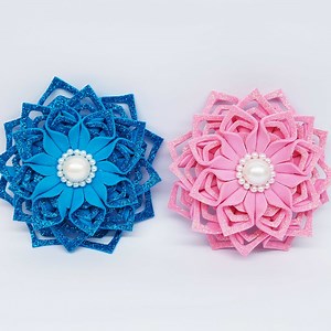 12K views · 814 reactions | Hello Viewer, In this video i show you how to make christmas tree topper ornaments - Christmas ornaments making very easy tutorial with eva glitter foam sheet from foamiran #Christmas #ornaments #decor | Origami Art & Crafts | Facebook