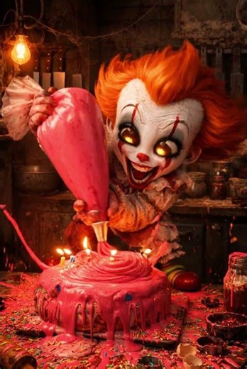 Pennywise Baking a Birthday Cake… Big Mistake 💀🔥 #shorts