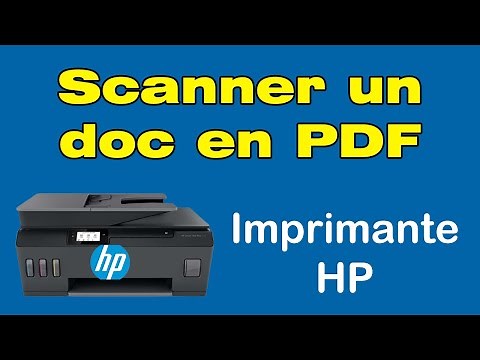 Comment scanner un document avec une imprimante HP en PDF 📄