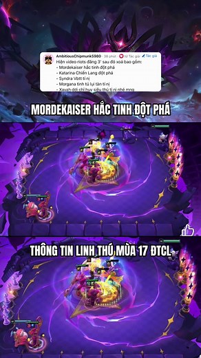 Mordekaiser Hắc Tinh Đột Phá & Linh Thú Mùa 17 TFT