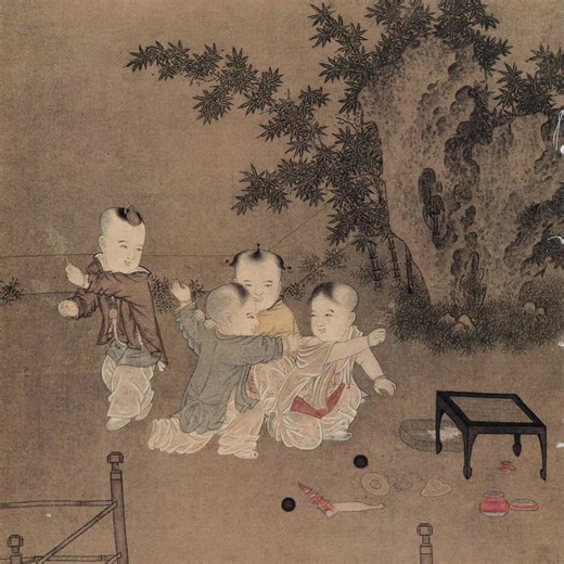 Ancient Chinese painting came to life! Kids from Children at Play broke through the paper, too adorable 🫶 #ancientchinese #cometolife #cutekid #ancientart #art