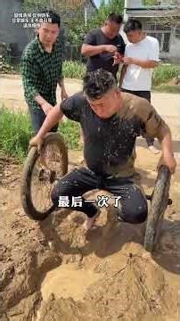 Balance Challenge: Wheel Chase Through Mud! 😂part-1 #trending #funny #challenge #shorts