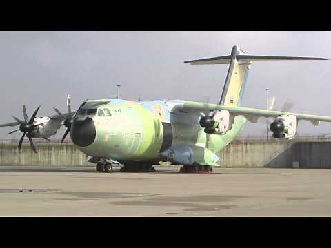 First A400M for German Air Force runs its engines for the first time