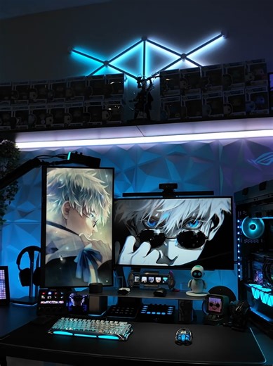 Setup Gaming....Gojo Edition ✨️ Happy Sunday everyone 🫶💙 _______________________________ 📷 Follow for more gaming photos & reels! @the_setup_vault ❤️ Please Like, Comment & Share! 💜 Check out my other socials (links in bio) ✉️ DM for collabs! _______________________________ . . . . . . #cozy #gamingsetup #gojo #pcsetups #reels