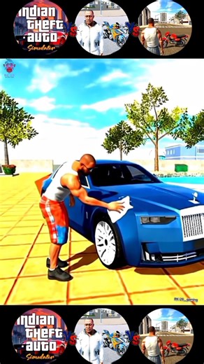 Franklin Car Wash Challenge 🤔 In Indian Bike driving 3d vs Indian theft auto vs Indian Gtiv #games