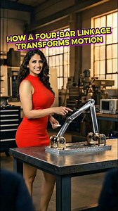 How a Four-Bar Linkage Transforms Motion.. . Follow for More Mechanics/Mechanical Principal, Science and Technology Videos. Like❣️ comments📋 Share📤 . #fourbarlinkage #mechanical #MechanicalEngineering #Mechanics #engineers | 1 Minute Crafts
