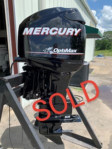 $4995 Clean used 2006 Mercury Optimax 115 HP 3 Cylinder DFI 2 Stroke 25" (X) Outboard Motor. Model number: 115EXLPTO. Serial number: 1B309977. Weight - 375 lbs. 353 hours logged on the computer. Has only been used in fresh water. Electric Start. Power Tilt/Trim. Motor is ready to mount and run. Freight Shipping available from Scottsville, KY. For a freight quote, please provide zip code, if it will be a commercial (with a loading dock) or residential delivery (residential delivery will cost more