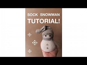 CUTE and EASY DIY Sock Snowman Tutorial!