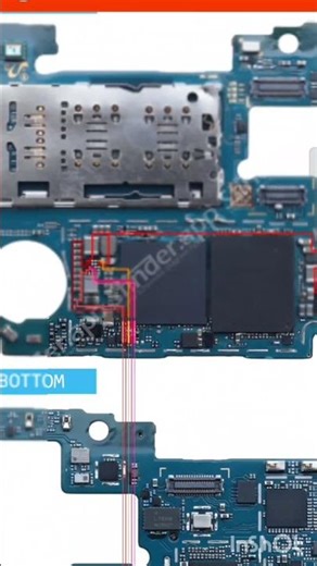samsung A32 light ic connection #smartphone #viralshort #repair