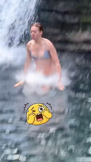 Beautiful Girls Having Fun Beside the Waterfall #jumpvibeextreme #usa #travel