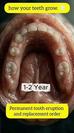 The shocking timeline of how your teeth grow. 🦷