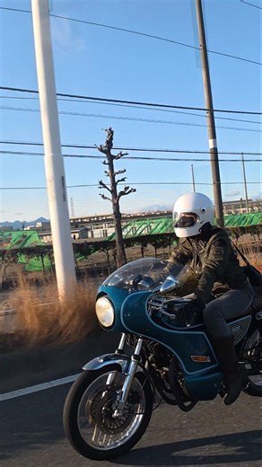 お気に入りのGS400で駆け抜ける #旧車バイク #gs400 #automobile #バイク女子 #女性ライダー