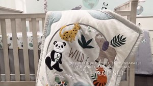 Lambs & Ivy Wild Life Musical Baby Nursery Crib Mobile - Protect The Animals