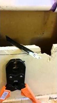 Removing PEX tubing ring no special tools required