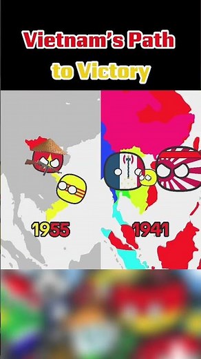 Vietnam’s Path To Victory #countryballs #history