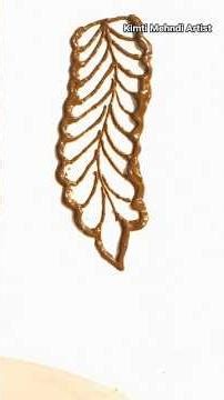 ✨Mehndi Tutorial |🌿 Leaves in Mehndi Design #henna #trending